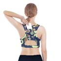 Cute Sloth With Sweet Doughnuts Sports Bra With Pocket View2