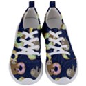 Cute Sloth With Sweet Doughnuts Women s Lightweight Sports Shoes View1