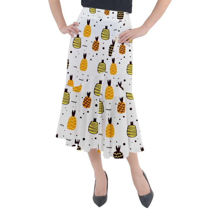 Pineapples Midi Mermaid Skirt