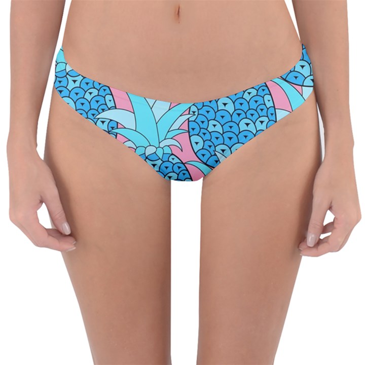 Pineapples Reversible Hipster Bikini Bottoms