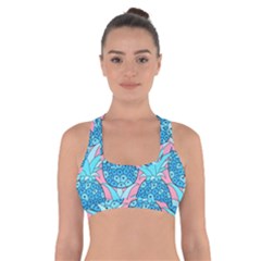 Pineapples Cross Back Sports Bra by Sobalvarro