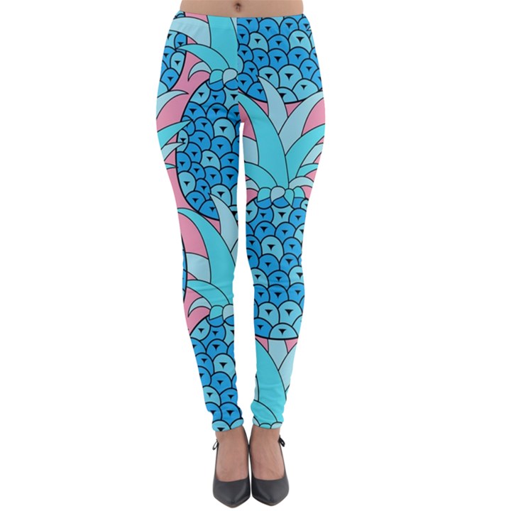 Pineapples Lightweight Velour Leggings