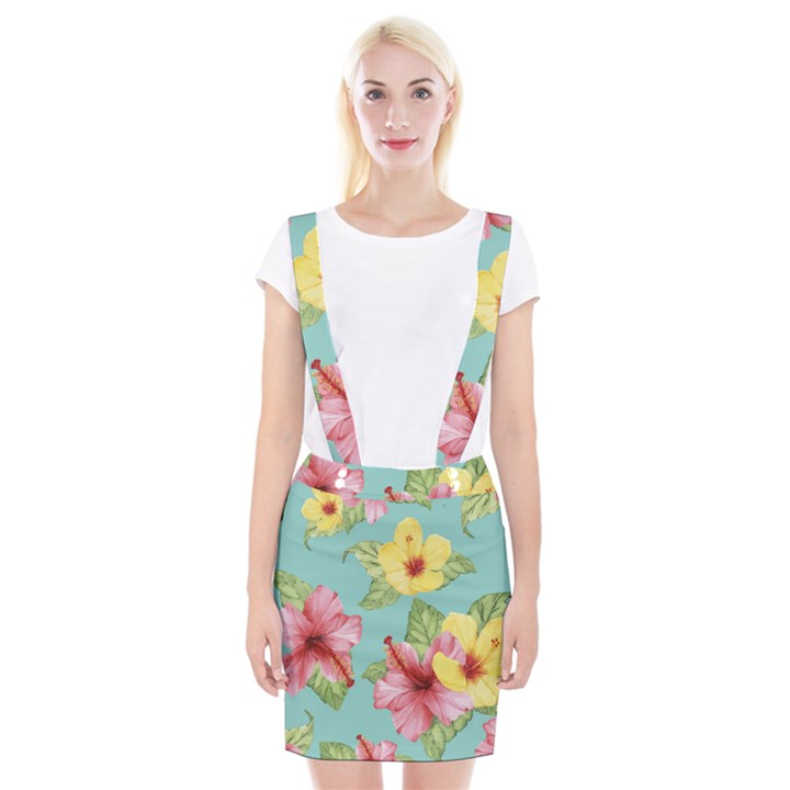 Hibiscus Braces Suspender Skirt