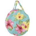 Hibiscus Giant Round Zipper Tote View2