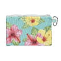 Hibiscus Canvas Cosmetic Bag (Large) View2