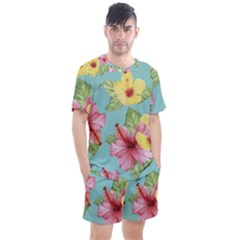 Hibiscus Men s Mesh Tee And Shorts Set