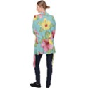 Hibiscus Long Sleeve Velvet Kimono  View2