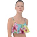 Hibiscus Frill Bikini Top View1