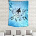 Piano With Feathers, Clef And Key Notes Medium Tapestry View2