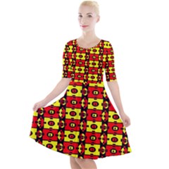 Rby 66 Quarter Sleeve A-line Dress by ArtworkByPatrick