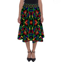 Abstract 45 Perfect Length Midi Skirt by ArtworkByPatrick