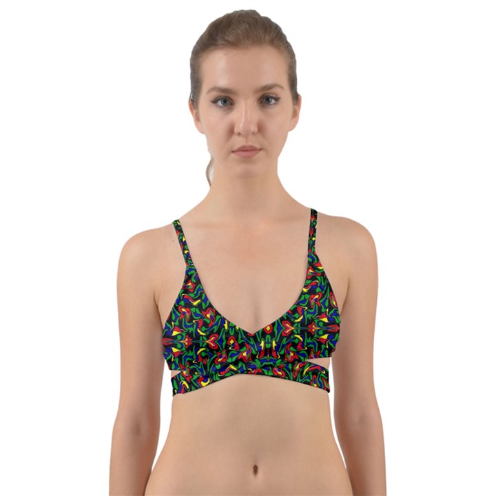 Abstract 45 Wrap Around Bikini Top