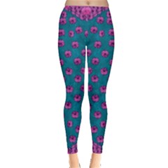 Field Of Flowers Decorative Leggings  by pepitasart