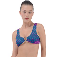 Field Of Flowers Decorative Ring Detail Bikini Top