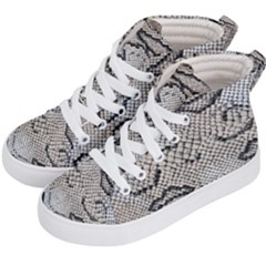 Snake Leather Kids  Hi-top Skate Sneakers by skindeep