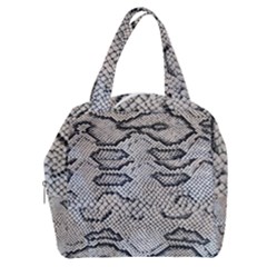 Snake Leather Boxy Hand Bag