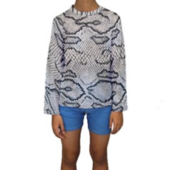 Snake Leather Kids  Long Sleeve Swimwear by skindeep