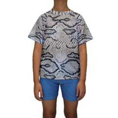 Snake Leather Kids  Short Sleeve Swimwear by skindeep