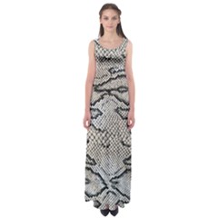 Snake Leather Empire Waist Maxi Dress by skindeep