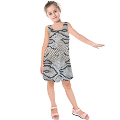 Snake Leather Kids  Sleeveless Dress by skindeep