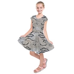 Snake Leather Kids  Short Sleeve Dress by skindeep