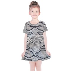 Snake Leather Kids  Simple Cotton Dress