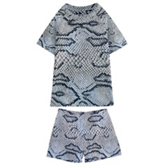 Snake Leather Kids  Swim Tee And Shorts Set by skindeep