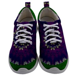 Mandala In Leaves,on Beautiful Leaves In Bohemian Style Mens Athletic Shoes