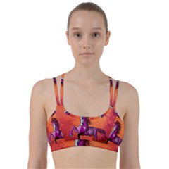 Wonderful Fantasy Horse In A Autumn Landscape Line Them Up Sports Bra by FantasyWorld7