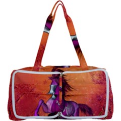 Wonderful Fantasy Horse In A Autumn Landscape Multi Function Bag by FantasyWorld7