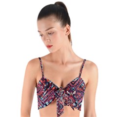 Woven Tie Front Bralet