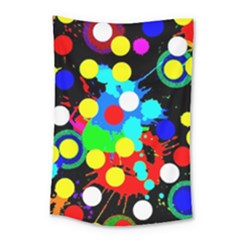 Spots 2222 Black Small Tapestry