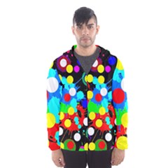 Spots 2222 Black Men s Hooded Windbreaker