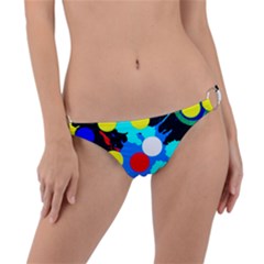 Spots 2222 Black Ring Detail Bikini Bottom