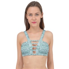 Sweet Kittens And Cats Decorative Cage Up Bikini Top