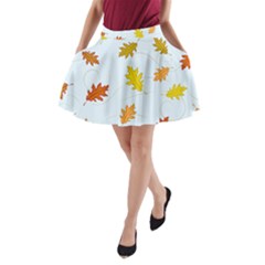 Every Leaf A-line Pocket Skirt by WensdaiAmbrose