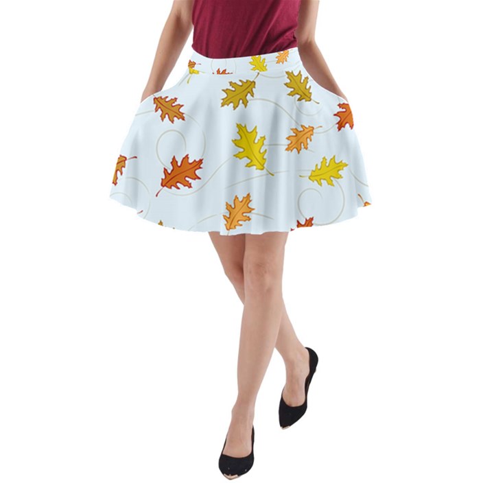 Every Leaf A-Line Pocket Skirt