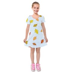 Every Leaf Kids  Short Sleeve Velvet Dress by WensdaiAmbrose