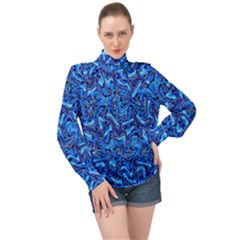 A 46 High Neck Long Sleeve Chiffon Top by ArtworkByPatrick