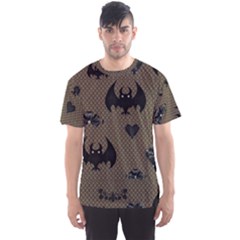 Cute Bat With Hearts Men s Sports Mesh Tee