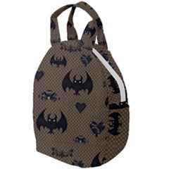 Cute Bat With Hearts Travel Backpacks by FantasyWorld7