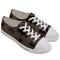 Cute Bat With Hearts Women s Low Top Canvas Sneakers View3