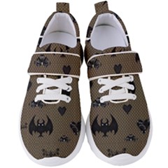 Cute Bat With Hearts Women s Velcro Strap Shoes by FantasyWorld7