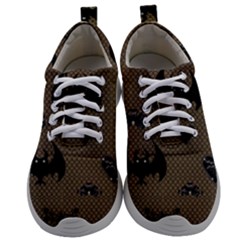 Cute Bat With Hearts Mens Athletic Shoes by FantasyWorld7