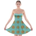 Fantasy Fauna Floral In Sweet Green Strapless Bra Top Dress View1