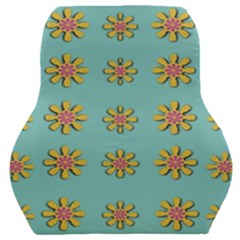 Fantasy Fauna Floral In Sweet Green Car Seat Back Cushion 