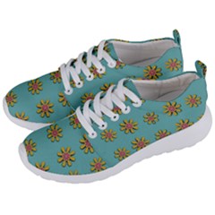 Fantasy Fauna Floral In Sweet Green Men s Lightweight Sports Shoes by pepitasart