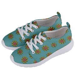 Fantasy Fauna Floral In Sweet Green Women s Lightweight Sports Shoes by pepitasart