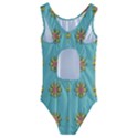 Fantasy Fauna Floral In Sweet Green Kids  Cut-Out Back One Piece Swimsuit View2