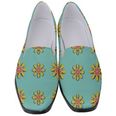 Fantasy Fauna Floral In Sweet Green Women s Classic Loafer Heels